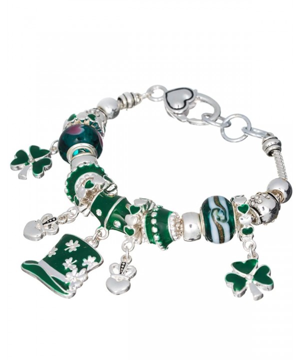 Silvertone St Patricks Bracelet Jewelry Nexus