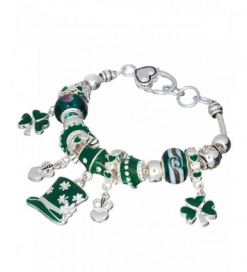 Silvertone St Patricks Bracelet Jewelry Nexus