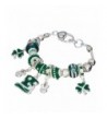 Silvertone St Patricks Bracelet Jewelry Nexus