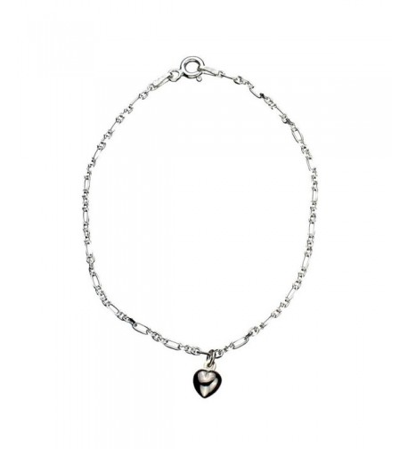 Sterling Silver Heart Charm Bracelet