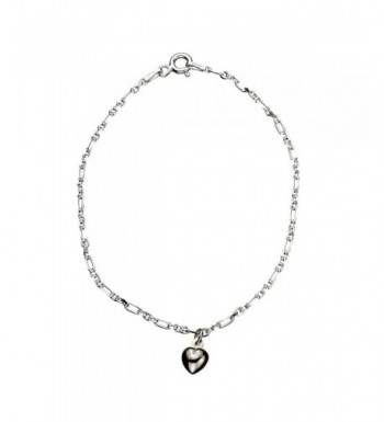 Sterling Silver Heart Charm Bracelet