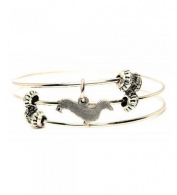 Dachshund Silhouette Expandable Adjustable Bracelet