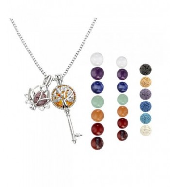 Aromatherapy Essential Diffuser Necklace Gemstones