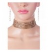 Kaylee Multi Chain Choker Necklace Earings