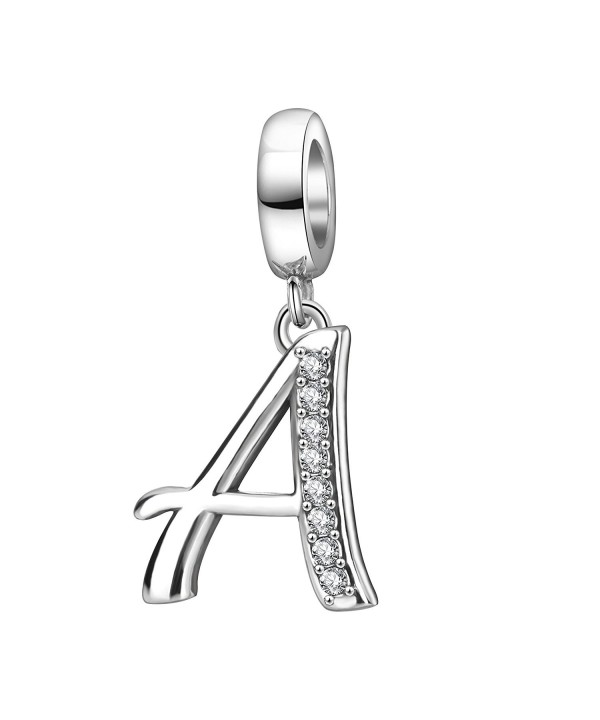 Alphabet Sterling Initial Bracelet Necklace