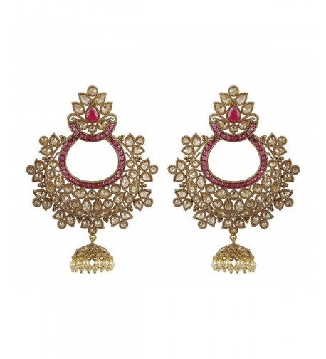 MUCHMORE Fashion Crystal Earrings Bollywood