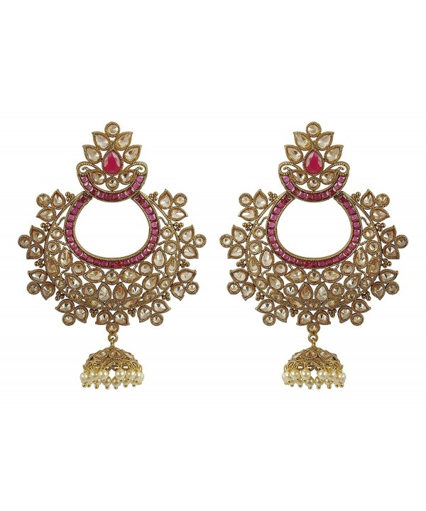 MUCHMORE Fashion Crystal Earrings Bollywood