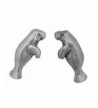 Corinna Maria Sterling Manatee Earrings Stainless