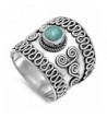 Simulated Turquoise Braided Sterling Silver