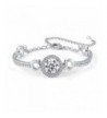 Bracelet Plated Zirconia Simulated Rhinestone