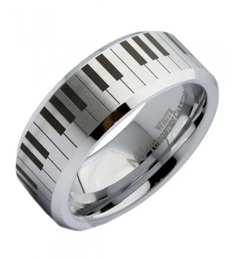 Tungsten Carbide Wedding Keyboard Polished