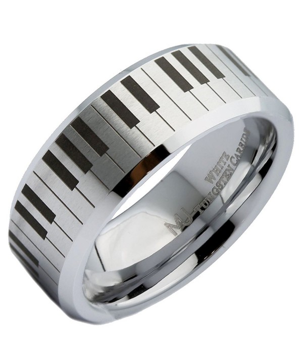 Tungsten Carbide Wedding Keyboard Polished