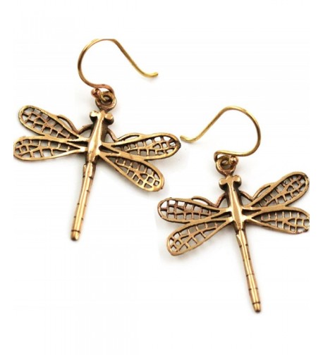 Filigree Dragonfly Earrings Thailand Jewelry