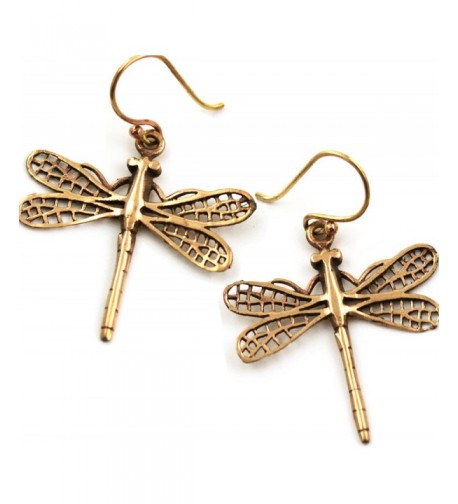 Filigree Dragonfly Earrings Thailand Jewelry