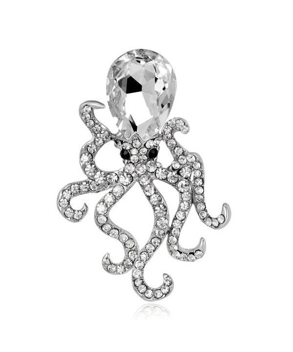 CHUYUN Octopus Crystal Rhinestones Brooches