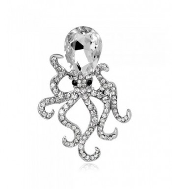 CHUYUN Octopus Crystal Rhinestones Brooches