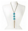 Lux Accessories Synthetic Turquoise Necklace