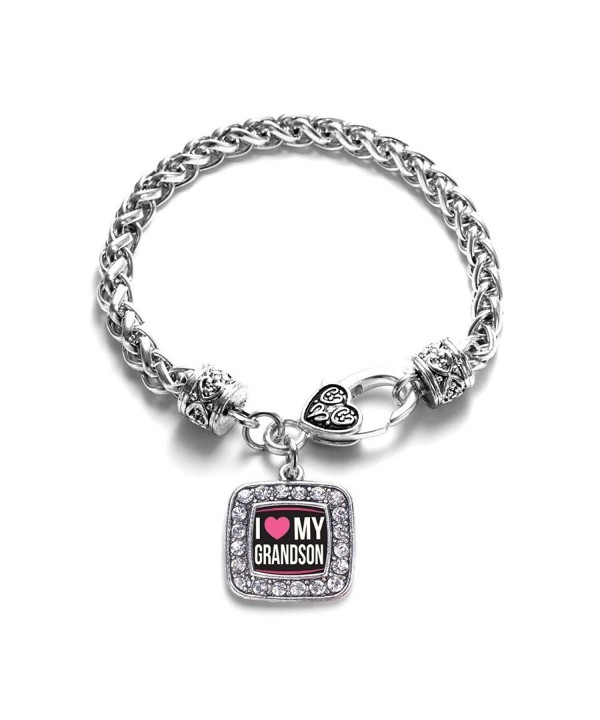 Grandson Classic Silver Crystal Bracelet