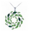 Alilang Silvery Gemstones Christmas Necklace