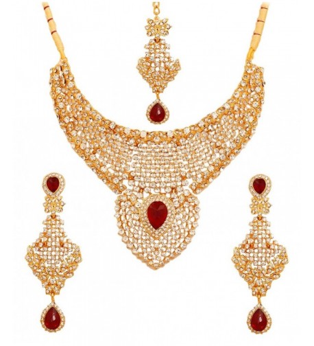 Touchstone bollywood diamante mesmerizing necklace