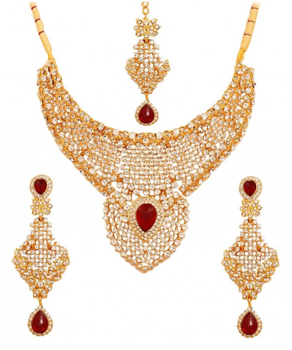 Touchstone bollywood diamante mesmerizing necklace