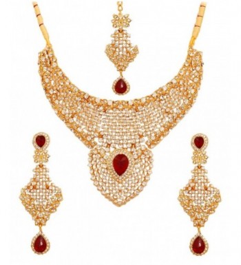 Touchstone bollywood diamante mesmerizing necklace