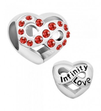 LovelyJewelry Infinity Birthstone Crystal Bracelet