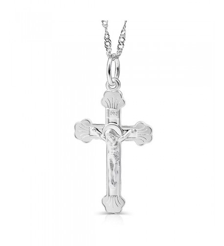 YFN Sterling Crucifix Catholic Necklace