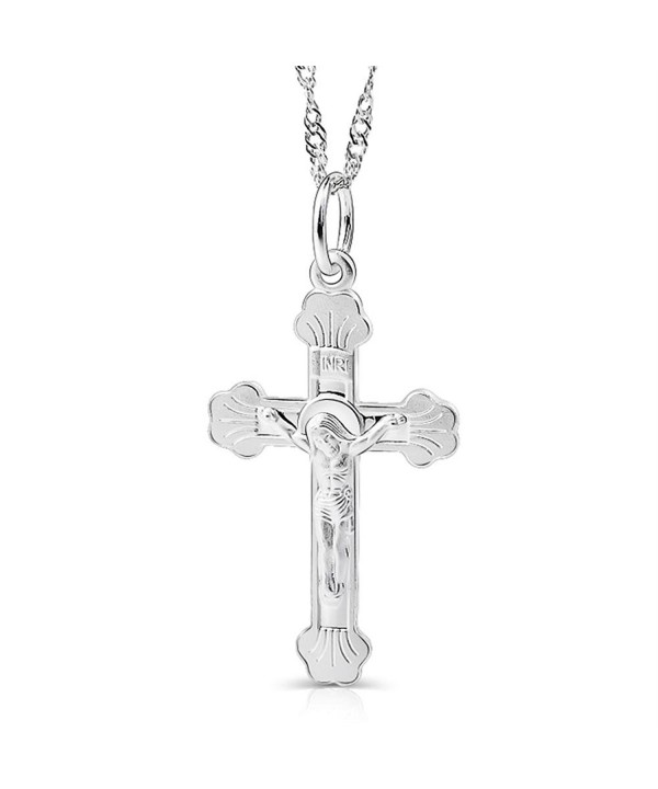 YFN Sterling Crucifix Catholic Necklace