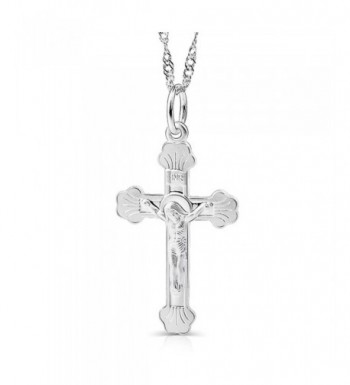 YFN Sterling Crucifix Catholic Necklace