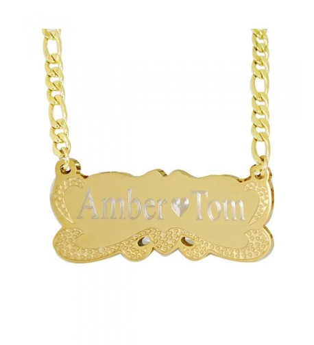 Plate Personalized Name Necklace Custom