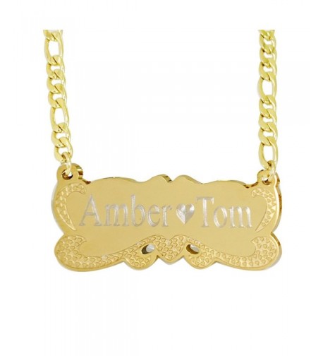 Plate Personalized Name Necklace Custom