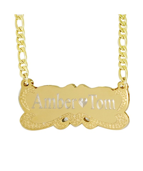 Plate Personalized Name Necklace Custom