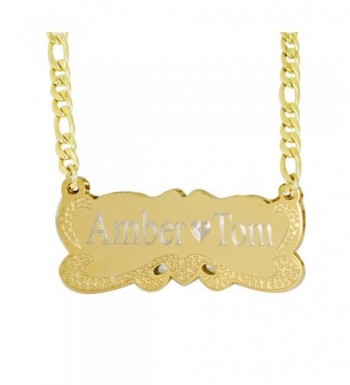 Plate Personalized Name Necklace Custom