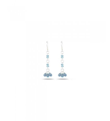 3 00 4 00 Aquamarine Earrings Sterling Silver