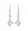 Sterling Silver Dangling Giraffes Earrings