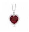 Sterling Created Pendant Necklace Complimentary