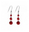 Earrings Faceted Swarovski Elements Sterling