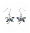Szxc Jewelry Dragonfly Abalone Earrings