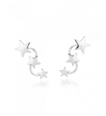 Triple Studded Earlobe Sterling Earrings