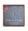 Mother Daughter Necklace Sterling interlocking