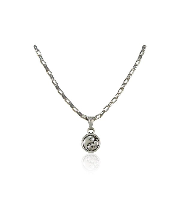 Stainless Yin Yang Pendant Necklace