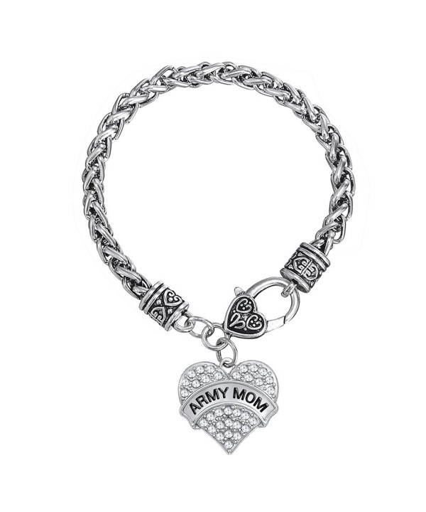 Clear Crystal Heart Bracelet Jewelry