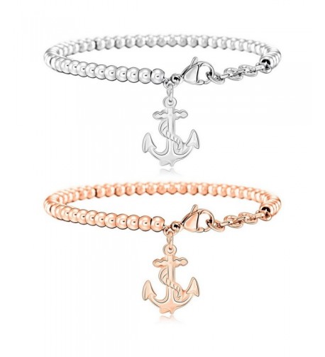 MOWOM Silver Stainless Bracelet Nautical