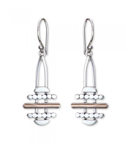 NOVICA Sterling Earrings Accents Horizon