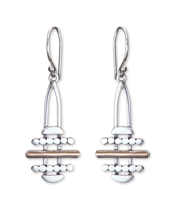 NOVICA Sterling Earrings Accents Horizon