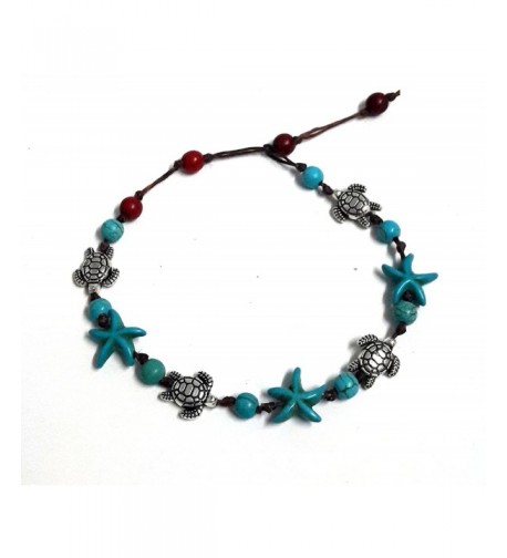 Bracelet Starfish Turquoise Beautiful cm Handmade