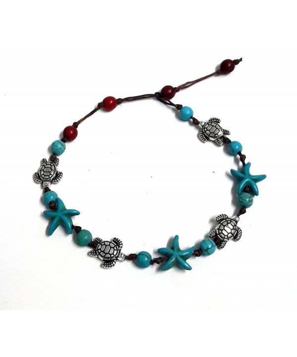 Bracelet Starfish Turquoise Beautiful cm Handmade