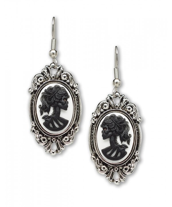 Gothic Lolita Dangle Earrings Silver