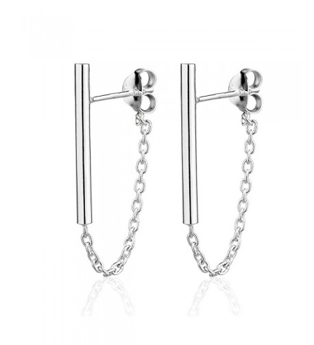 Sterling Silver Vertical Backing Earrings